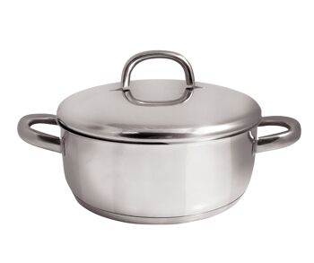 CASSEROLE AVEC COUVERCLE INOX INDUCTION ALTI 36CM