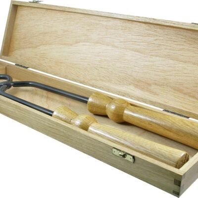 46 Cm Metal Vintage Wine Tong / Opener with wooden case  ( http://youtu.be/8p0-gJF65q8 )
