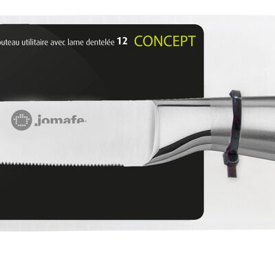 S/S KNIFE UTILITIES SERRATED  CONCEPT 12
