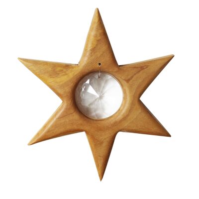 Window decoration star with Rivoli, large, Christmas decoration