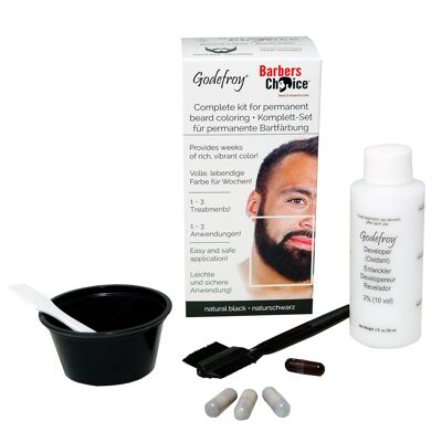 Godefroy Barbers Choice Beard Color - Natural Black