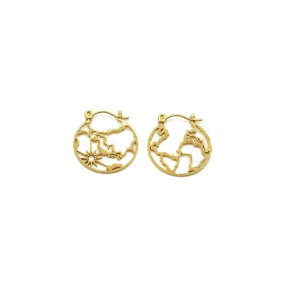 CORAZUL "TERRA" EARRING (hoops)