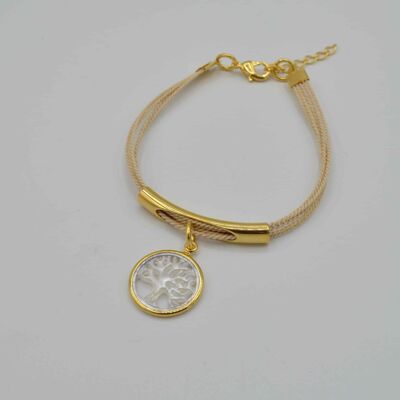 CORAZUL "TREE LIFE" BRACELET - White