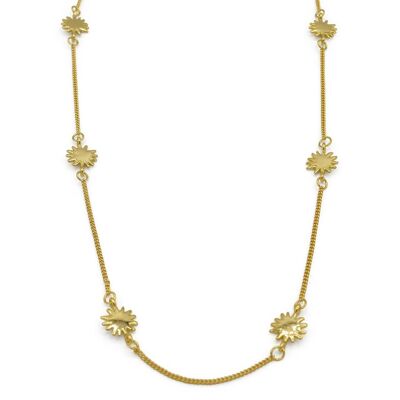 SUN NECKLACE GOLD - CORAZUL "ARRAIAL"