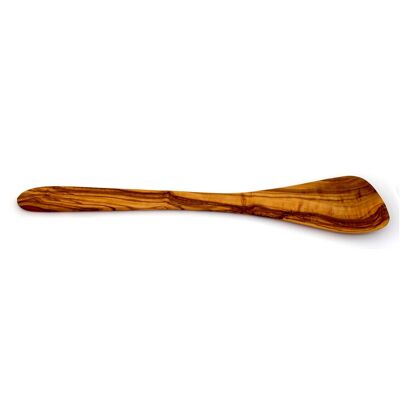 Sturdy wooden spoon made of olive wood