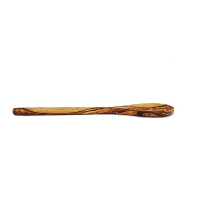 Oval cooking spoon made of olive wood