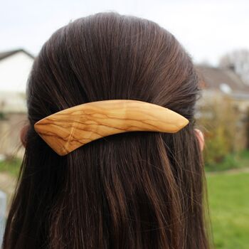 Pince à cheveux en bois, accessoires pour cheveux Greta 2