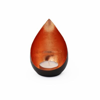 Tealight holder, tealight bowl Flame bronze / copper