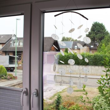 Décoration de fenêtre coquille carillon vent blanc 2