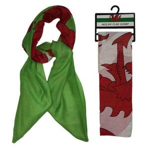 Welsh flag scarf