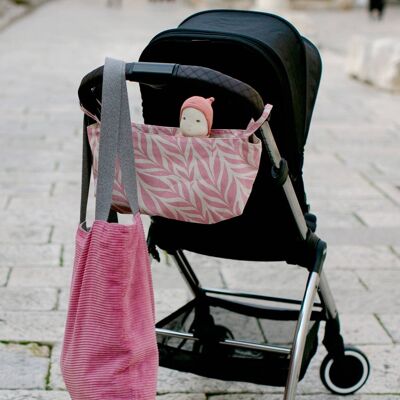 Kinderwagentasche als Buggy-Organizer in Rosé - Ohne Schutzhülle