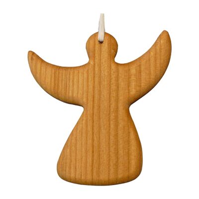 Etichette regalo con angelo in legno, decorazioni per alberi di Natale