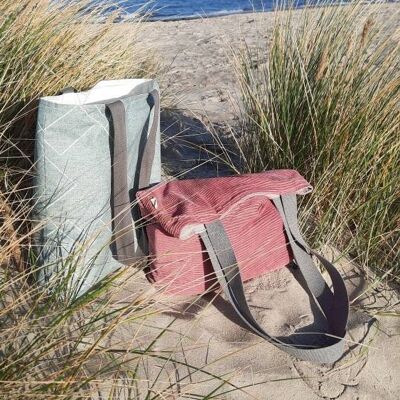 Cordshopper in Altrosa als Tragetasche oder große Strandtasche