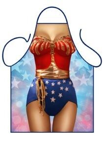 Wonder woman novelty apron