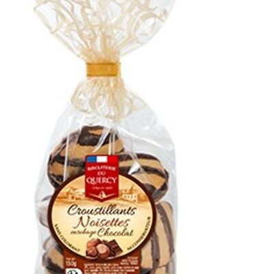 Croustillants Noisettes/ Chocolat, Carton de 20 x 150 g