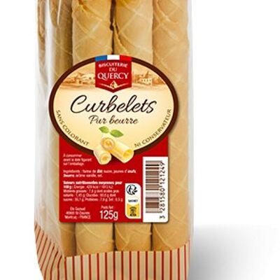 Curbelets (pur beurre), Carton de 12 barquettes x 125 g