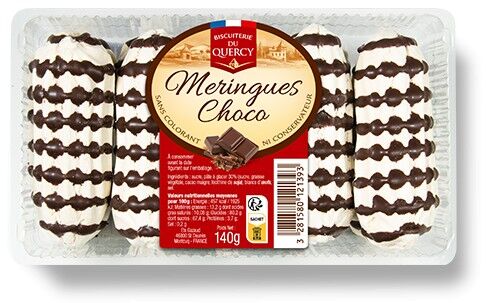 MERINGHE AL CIOCCOLATO Scatola da 2 vaschette x 140 g