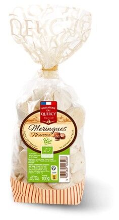 Meringhe Biologiche alla Nocciola Confezione da 12 buste x 100 g