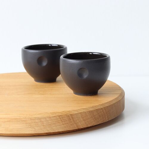 Ruhepunkt Espresso-Tassen 6er Set - graphit-schwarz