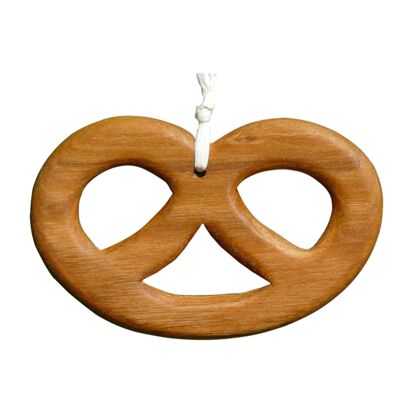 Baumschmuck aus Holz Brezel, Christbaumschmuck