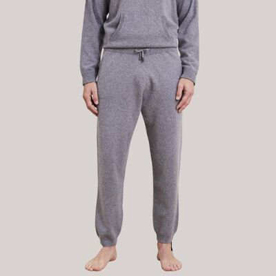 Mens Cashmere Jogger in Derby Grey