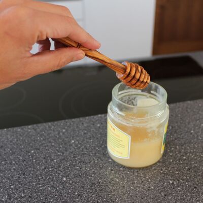 Honey lifter, honey spoon made of wood
