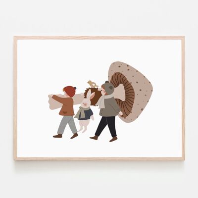 A4 Poster - Giant Mushroom