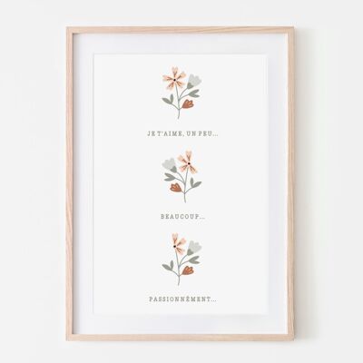 A4-Poster - A4-Poster - Trio von Blumen