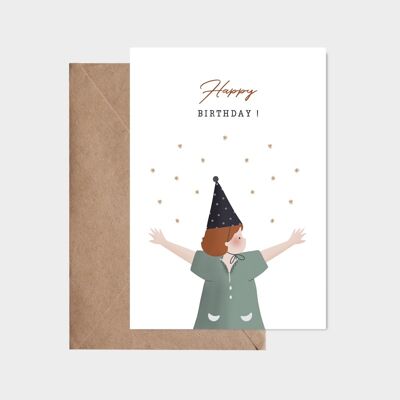 Carte postale - Bras grands ouverts