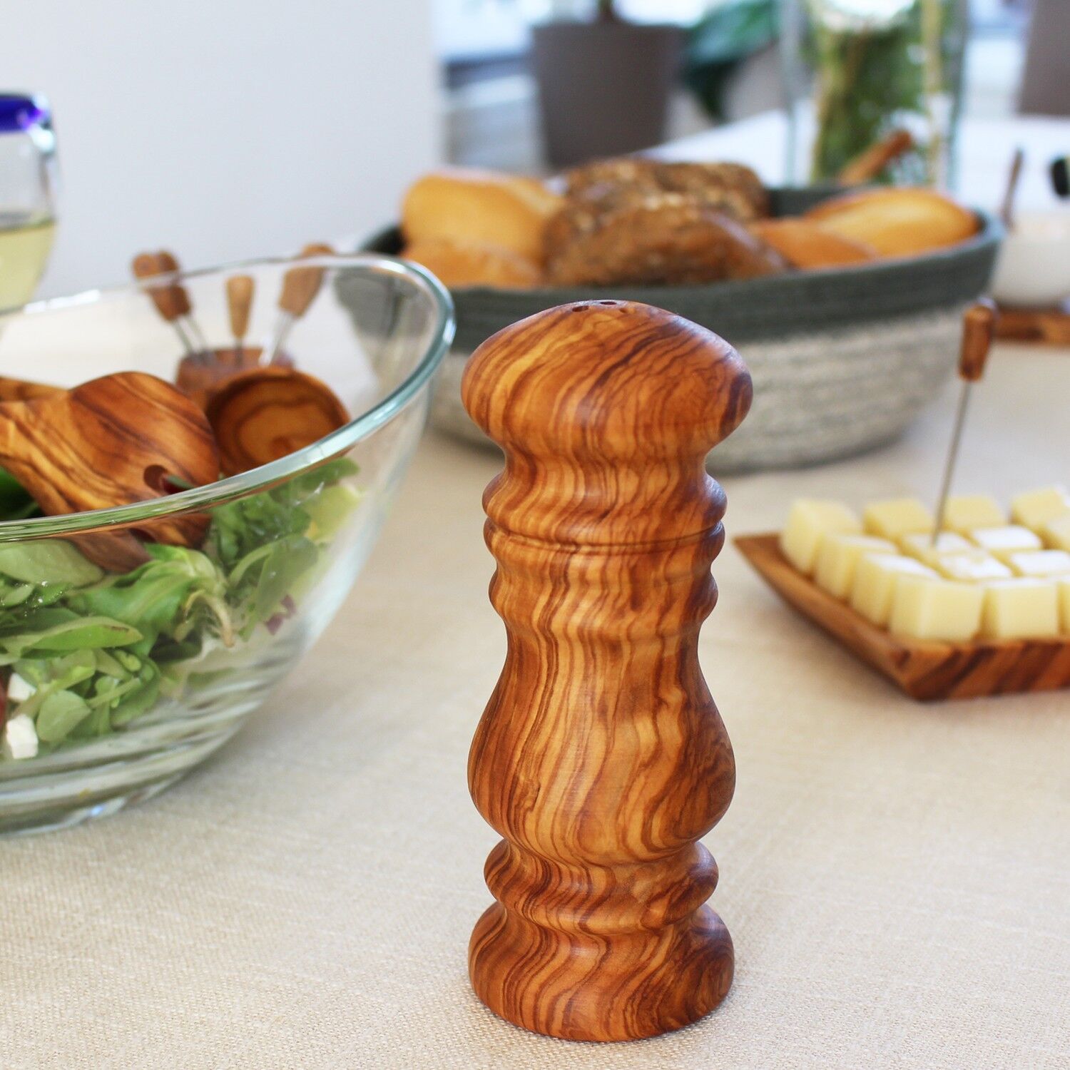 Wooden salt shaker, pepper shaker