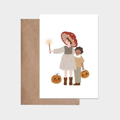 Postkarte - Let's go Halloween
