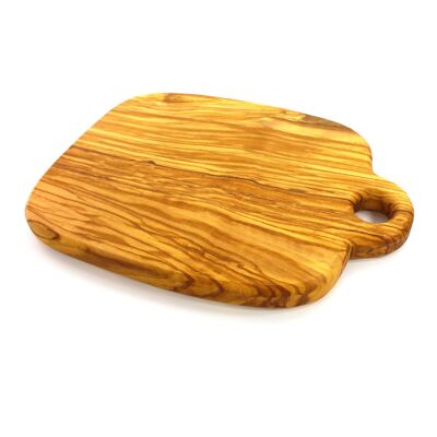 Wooden chopping board with rustic hole