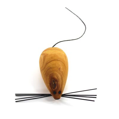 Mouse game for cats, wooden mouse