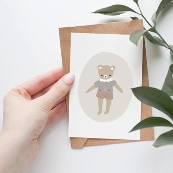 Carte postale - Mon petit ourson parme 2