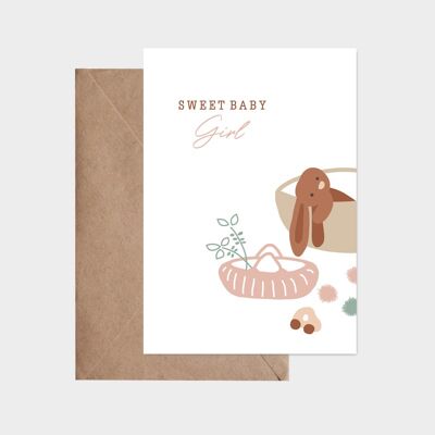 Postcard - Sweet baby girl