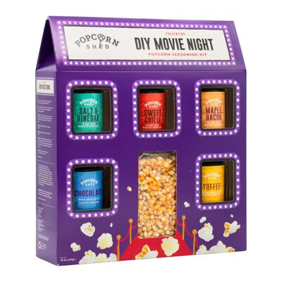 Kit d'assaisonnement pour pop-corn DIY Movie Night