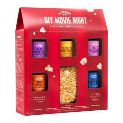 Kit de aderezos para palomitas de maíz para una noche de película