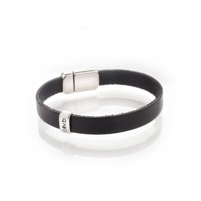 Men's single wrap leather bracelet