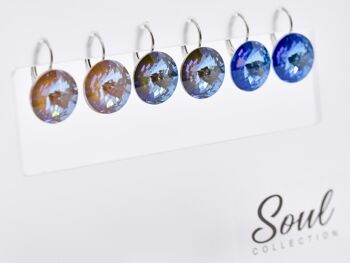 Présentoir boucles d'oreilles HK14TB "DeLite" (12 paires) avec Premium Crystal de Soul Collection 2