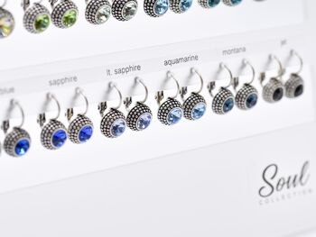 Présentoir boucles d'oreilles "Lea" (30 paires) avec Premium Crystal de Soul Collection 3