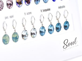 Présentoir boucles d'oreilles "Lina" (16 paires) avec Premium Crystal de Soul Collection 3