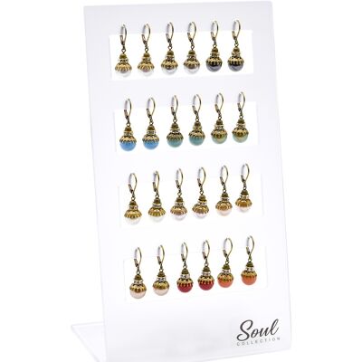 Display earrings "Penelope" (12 pairs) with Premium Crystal from Soul Collection