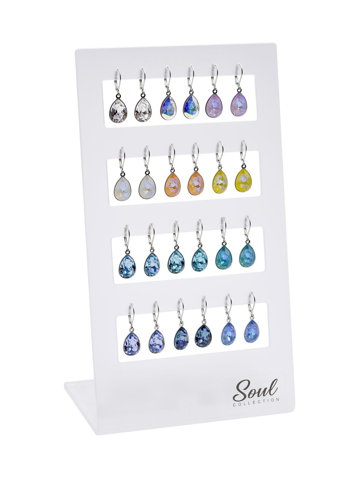 Mostra orecchini "Gocce estive" (12 paia) con Cristallo Premium della Collezione Soul