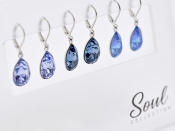 Présentoir boucles d'oreilles "Summery drops" (12 paires) avec Premium Crystal de Soul Collection 2