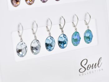 Présentoir boucles d'oreilles "Lina summery" (12 paires) avec Premium Crystal de Soul Collection 3