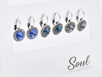 Présentoir boucles d'oreilles "Samira" (12 paires) avec Premium Crystal de Soul Collection 2