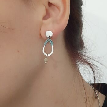 Boucles d'oreilles LUCKY - rouille 3