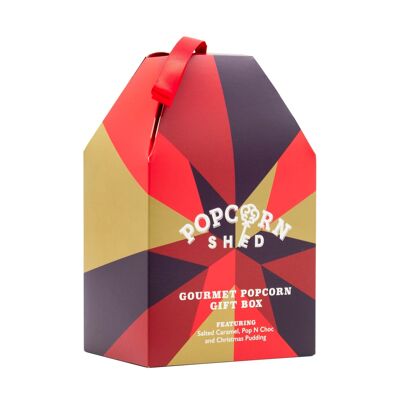 Weihnachts-Gourmet-Popcorn-Geschenkbox