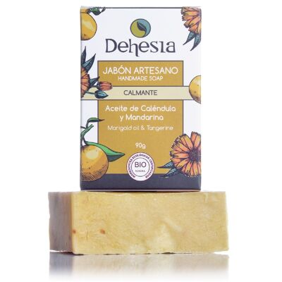 Organic Soothing Artisan Soap with Calendula and Tangerine