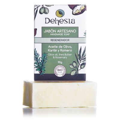 Organic Regenerating Artisan Soap with Olive, Rosemary and Shea